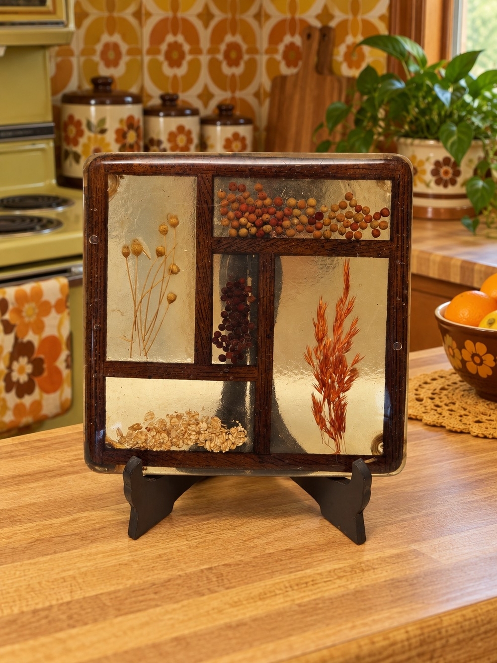 70s Lucite Trivet
